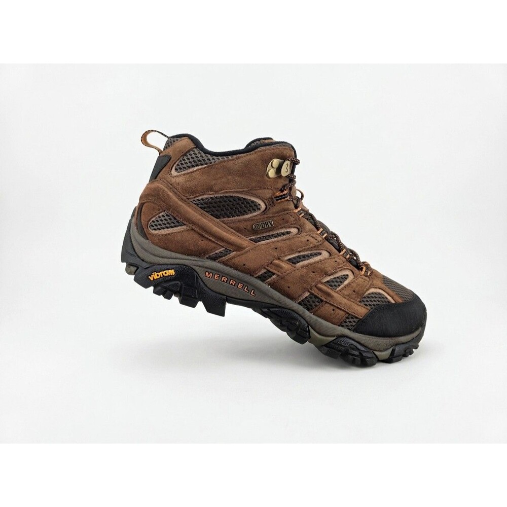 Merrell Moab 2 Mid Men's Waterproof Hiking Boots - Earth, US 9.5 Wide